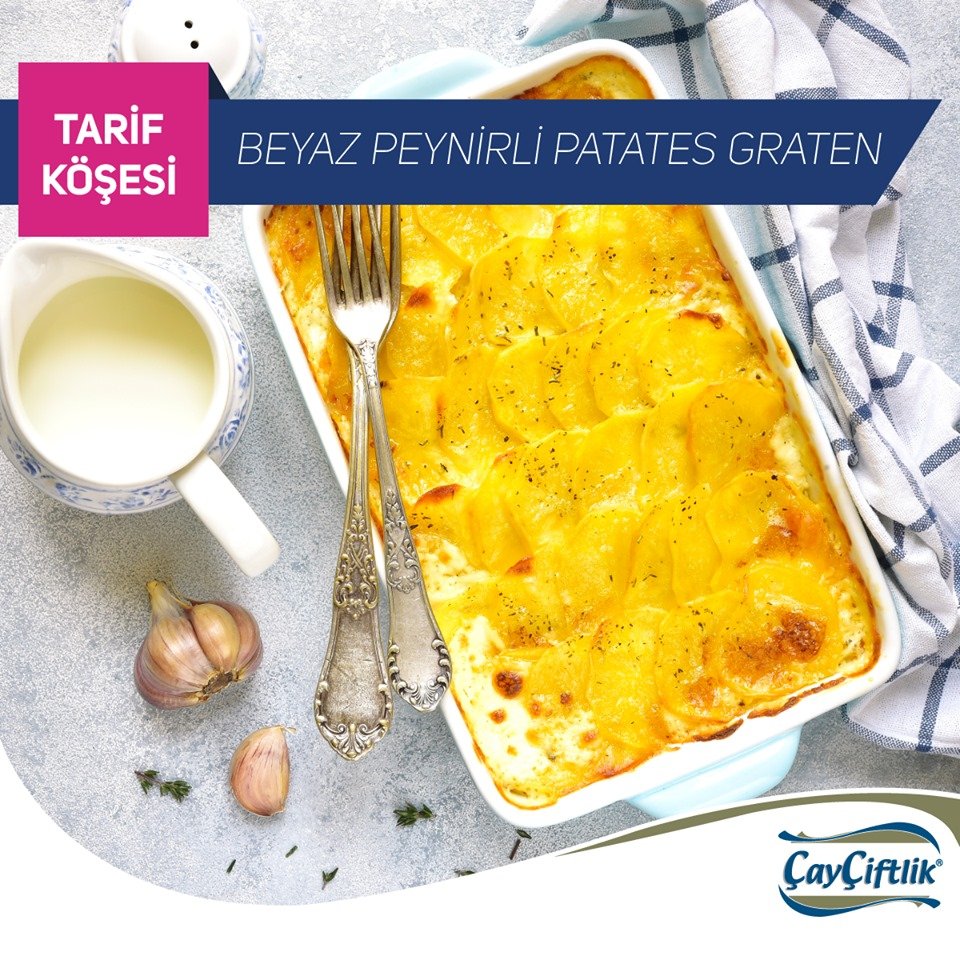 BEYAZ PEYNİRLİ PATATES GRATEN