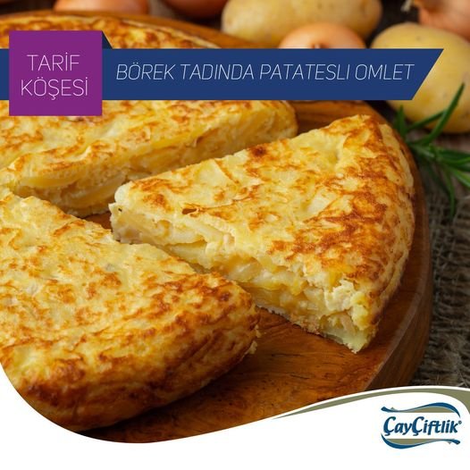 BÖREK TADINDA PATATESLİ OMLET